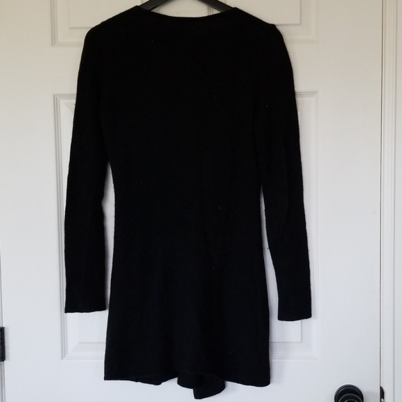 Ann Taylor Wool Cashmere Angora Belnd Black Cardigan sweater Size Small - Picture 5 of 6